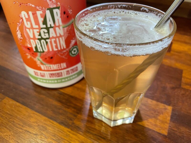 Clear vegan protein