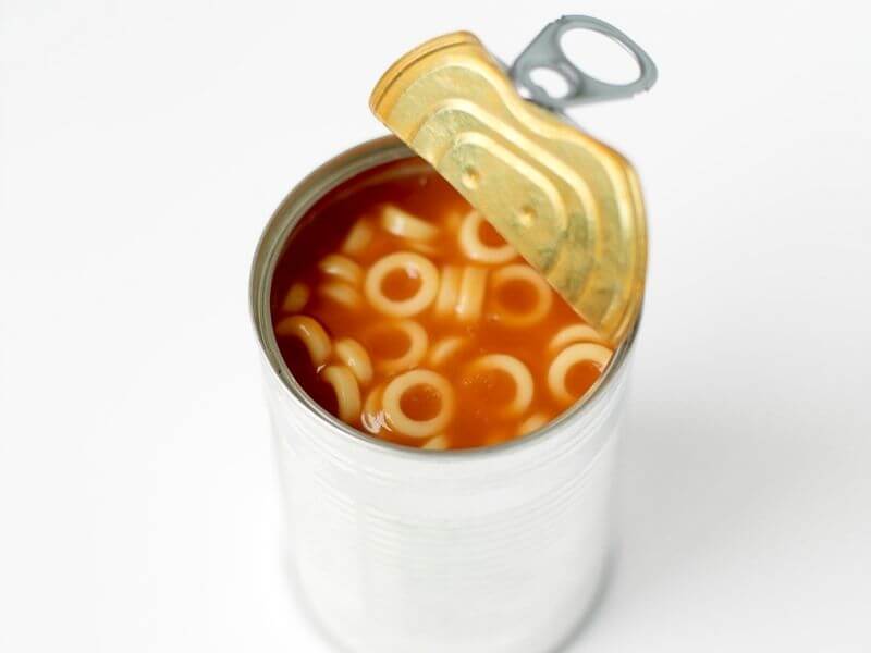tin of spaghetti hoops