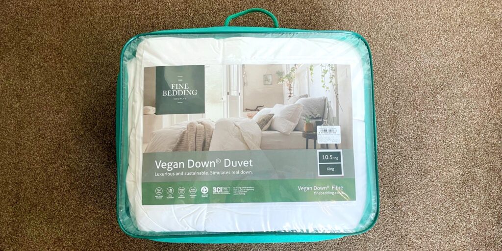 vegan down duvet